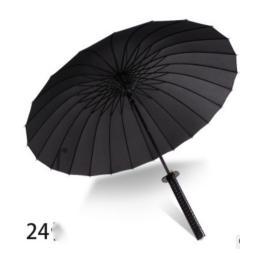 Ombrello da Uomo Antivento con Manico Dritto - Black,24bone knife umbrella