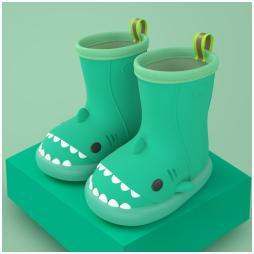 Stivali da Pioggia Squalo per Bambini - Size140,Pure green