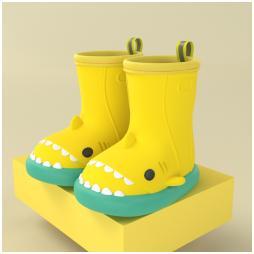 Stivali da Pioggia Squalo per Bambini - Size160,Green edge yellow