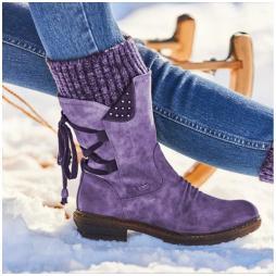 Stivali Invernali da Donna - Medi e da Neve - 39,Purple